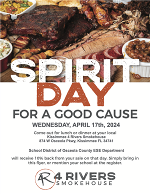 Spirit Day For a Good Cause Wednesday, April 17th, 2024 